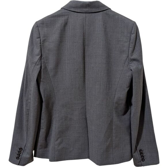 J.Crew 1035 Bi-Stretch Blazer Wool Blend Tollegno 1900 Grey Size 12 STY 95961 - Picture 2 of 8